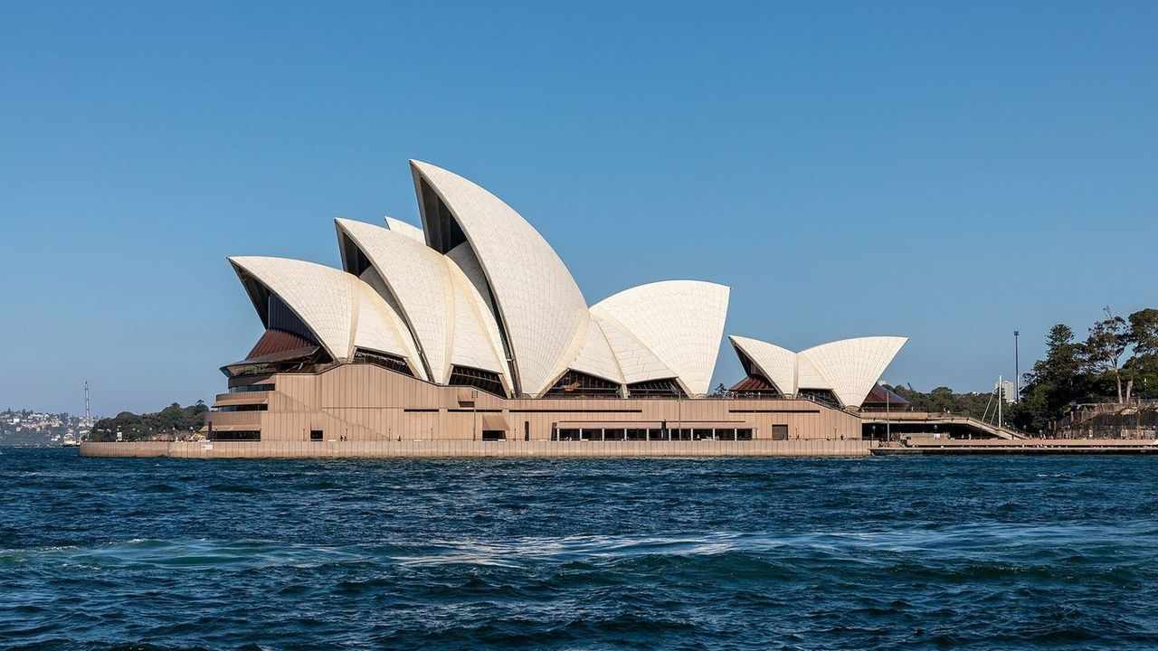 Sydney Opera House on Bennelong Point, Sydney Harbour, Australia