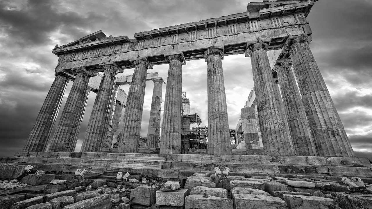 The Acropolis of Athens seen from the west with the Parthenon above the city — Greece trip cost guide