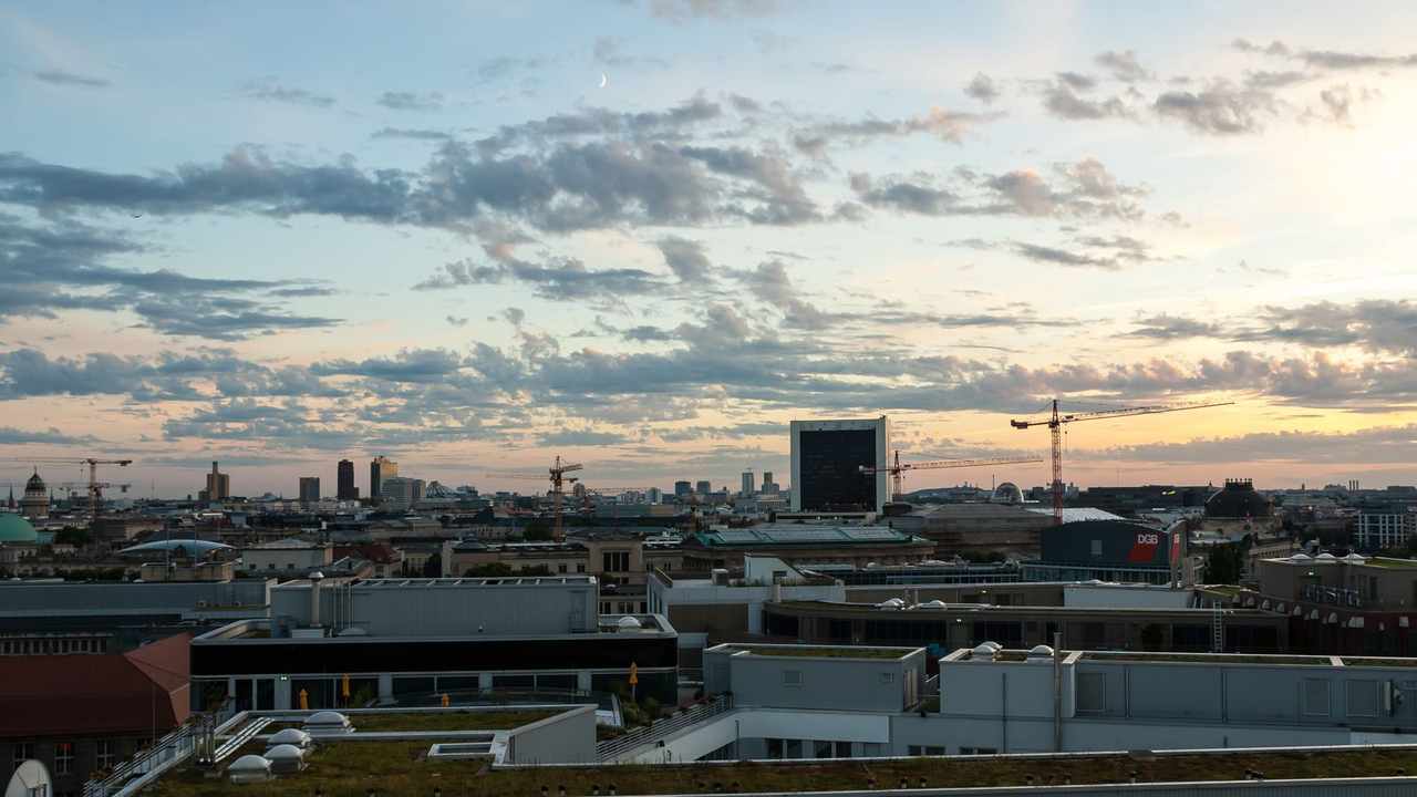 The Reichstag at sunset, Berlin