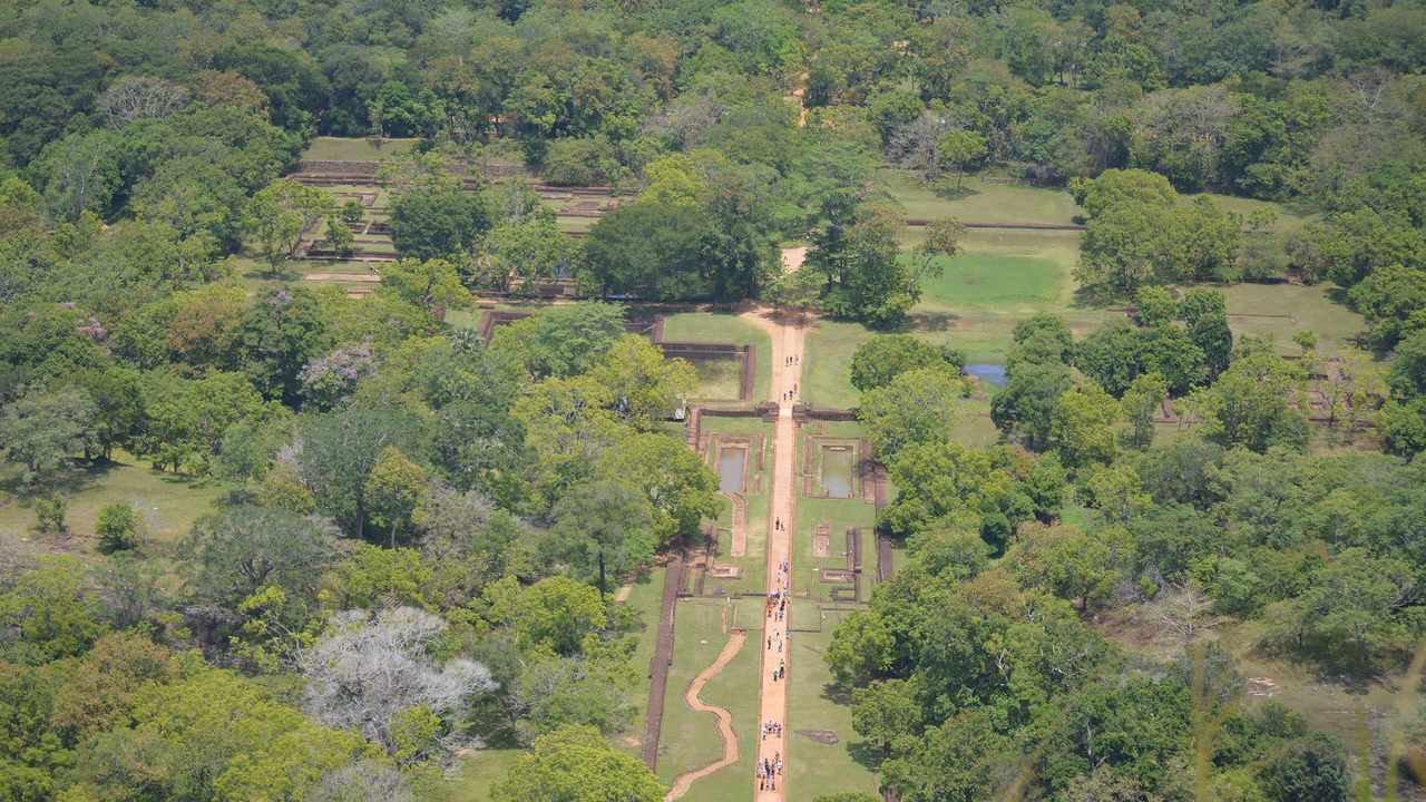 Sigiriya rock fortress rising above the jungle, Sri Lanka