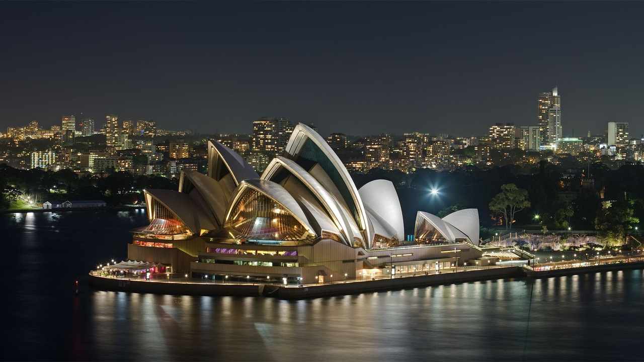Sydney Opera House on Sydney Harbour, a short trip from major Australian university campuses