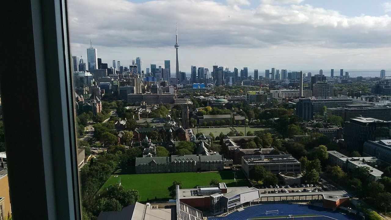 Historic buildings on the University of Toronto St George campus in downtown Toronto