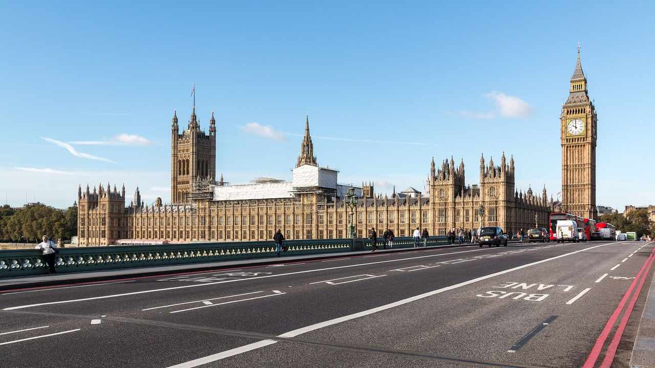 Westminster Bridge and the Houses of Parliament, London